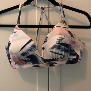 Athleta Vivid Prism Bikini Top Size L